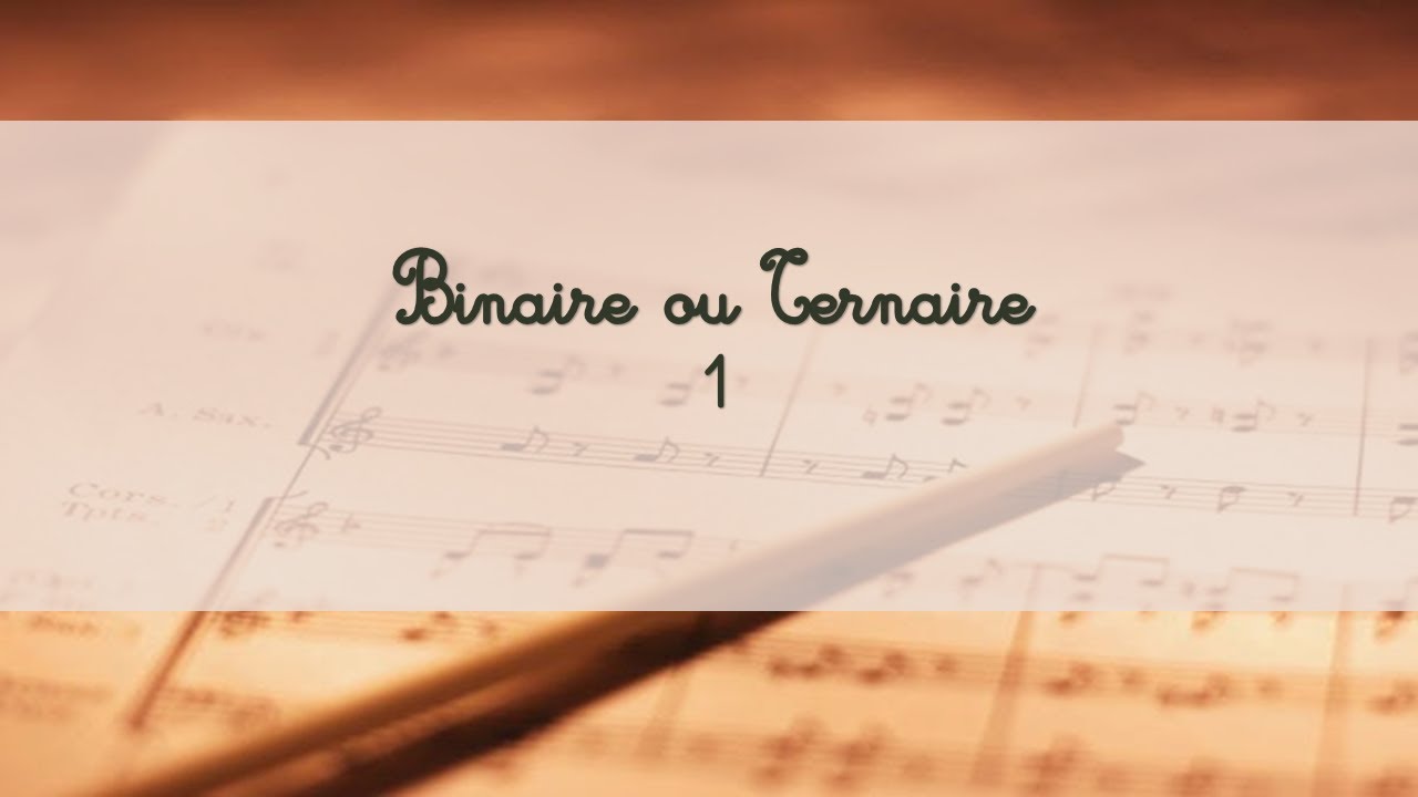 Binaire ou Ternaire 1