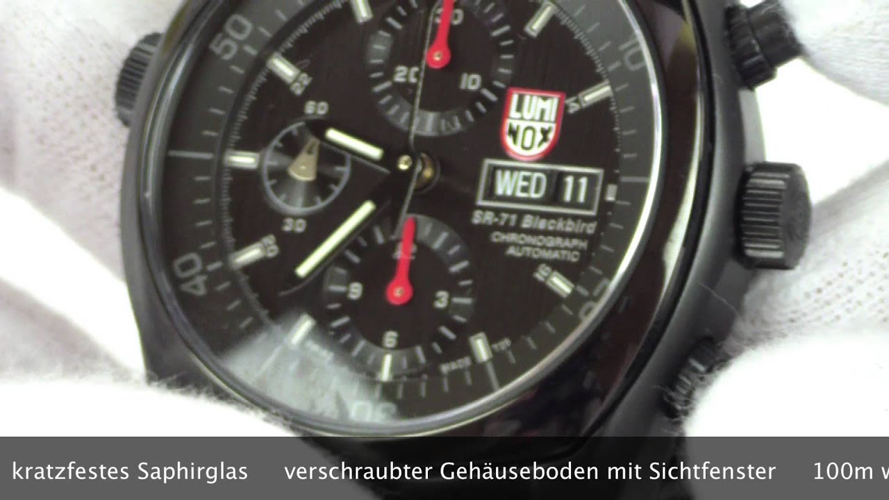 Luminox SR-71 Blackbird Automatik Chronograph 9082.BO www.olfert-co.de