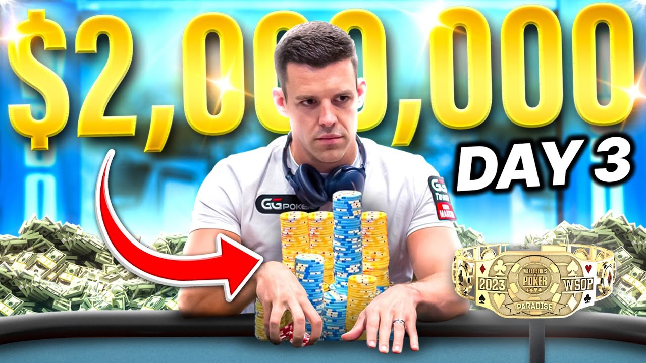 MY BIGGEST LIVE TOURNAMENT WIN EVER! - Day 3 $2,000,000 WSOP Main Event