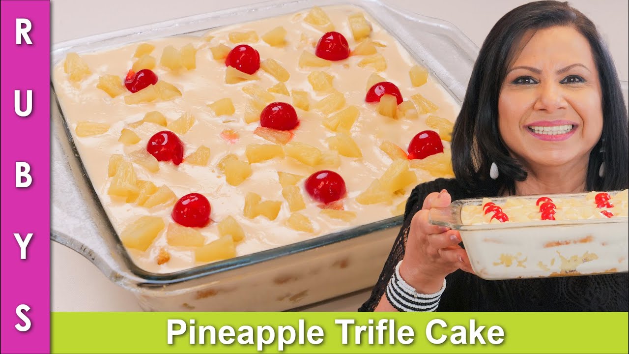 Pineapple Trifle Cake Recipe in Urdu Hindi - RKK