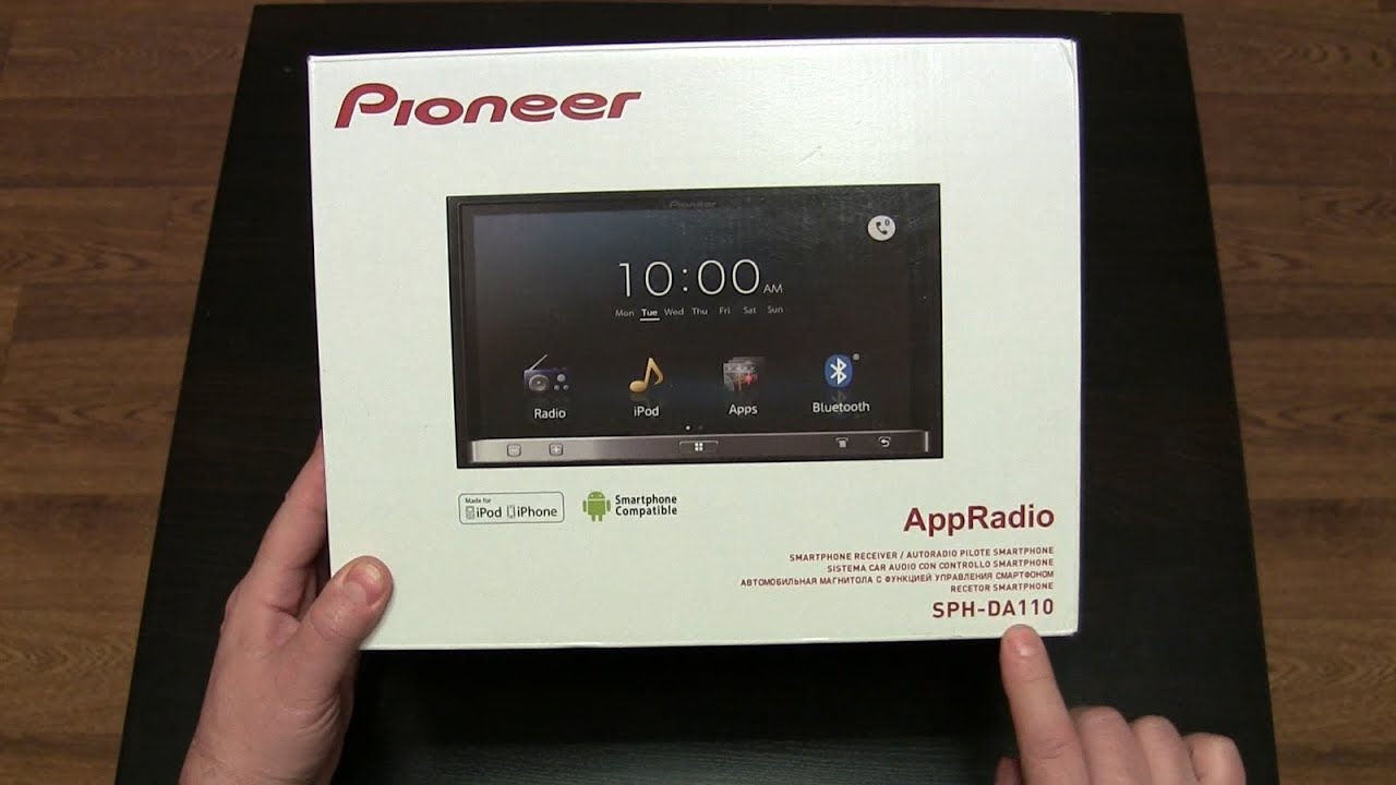 Unboxing Pioneer App Radio SHP-DA110 [RUS]