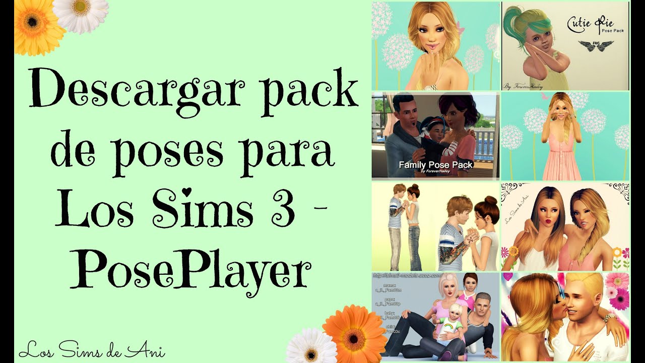 Descargar pack de poses para Los Sims 3