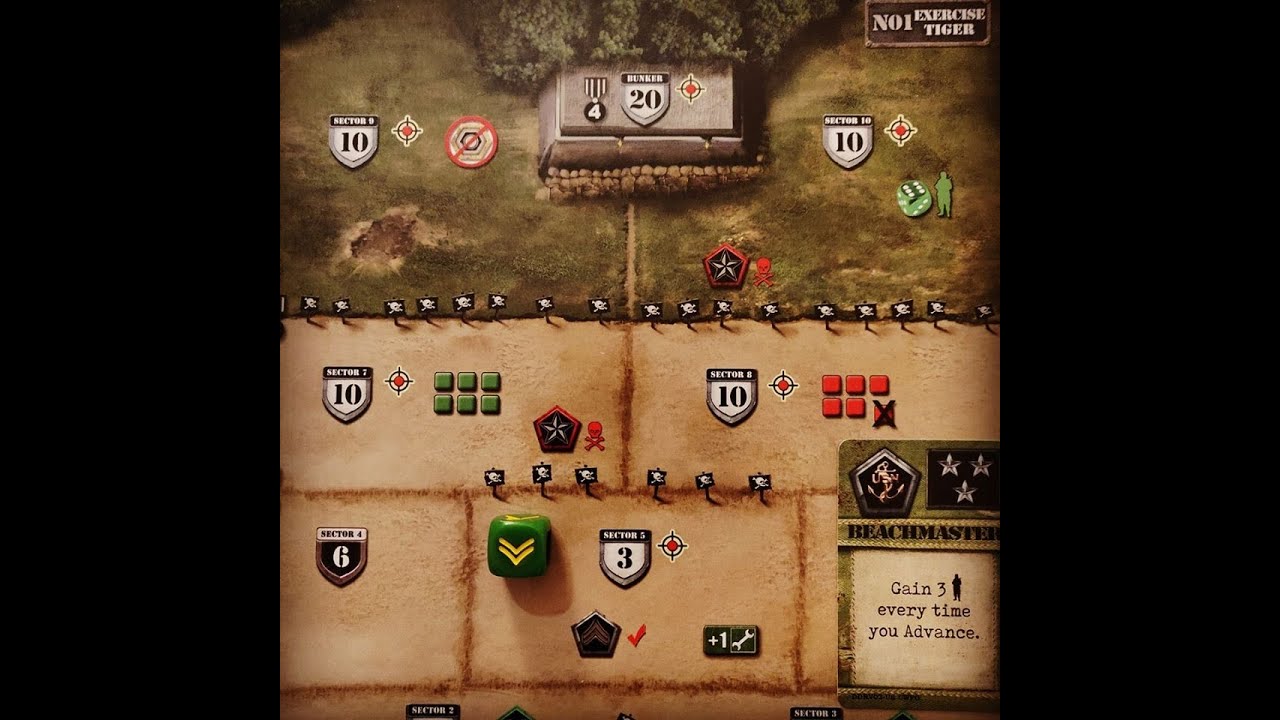 D-Day Dice (Second edition) - Solo Playthrough [Exercise Tiger]