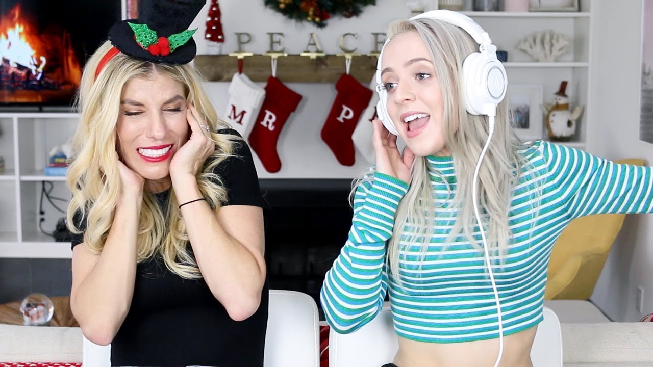 Singing with Noise Cancelling Headphones (Holiday Edition) - Madilyn Bailey & Rebecca Zamolo