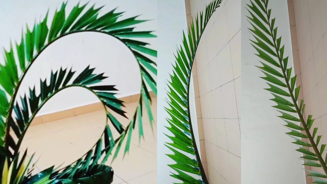 Tutorial menggunting daun PALMA model baru kedua sisi berbeda bentuk