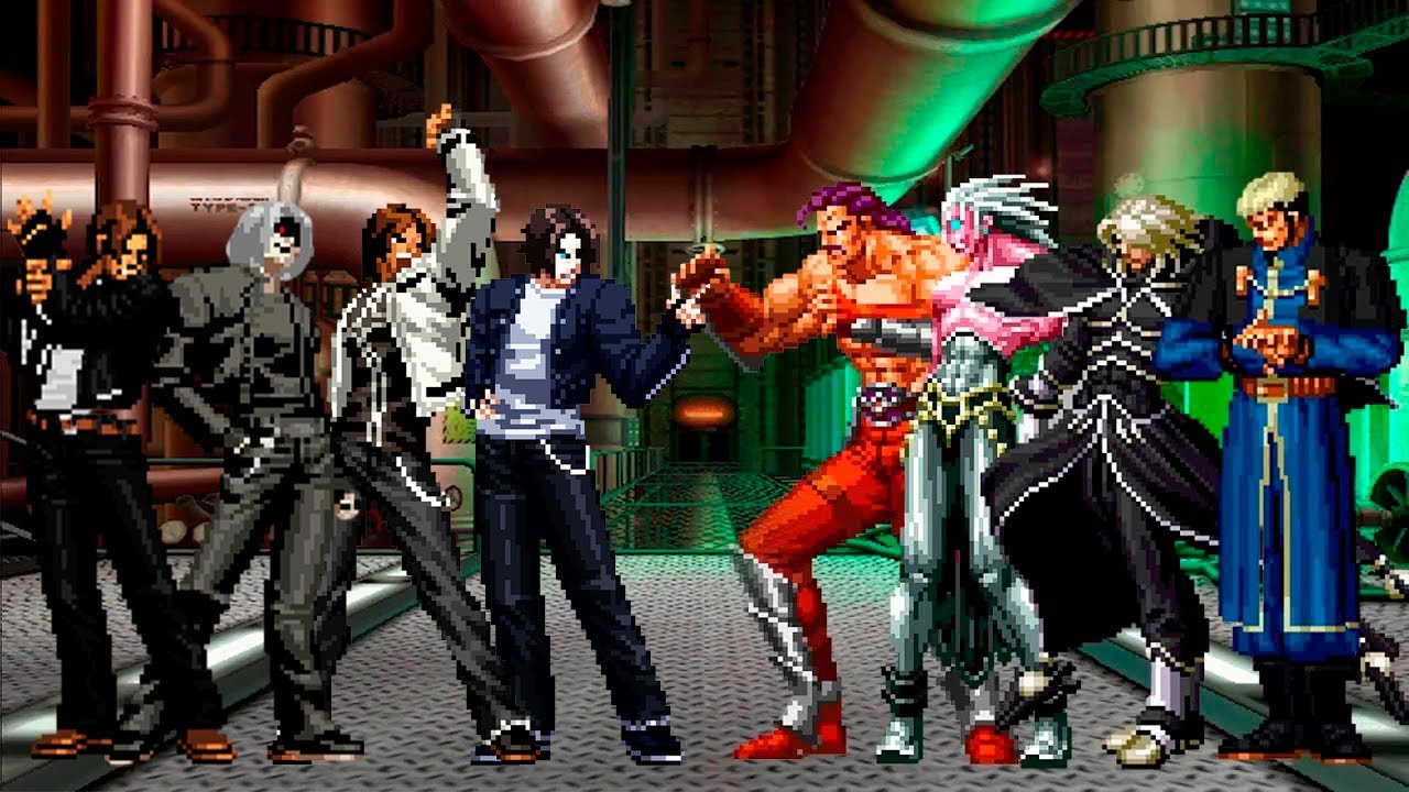 [KOF Mugen] Kyo Kusanagi Team vs KOF Bosses Team