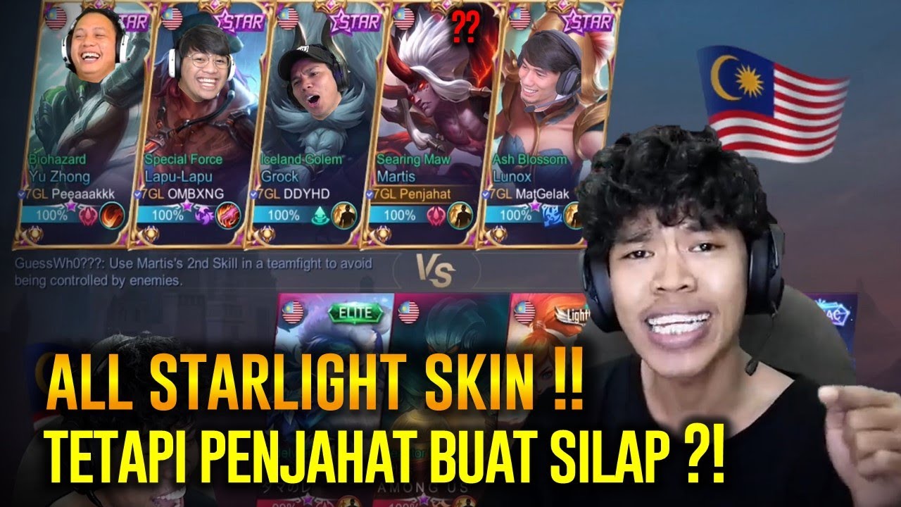 7GL REVIEW FULL SKIN STARLIGHT !! PENJAHAT POTONG STIM TEAMMATES DGN SKIN COPY ORINYA !!!