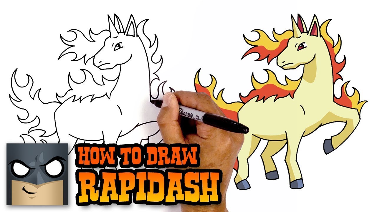 How to Draw Pokemon | Rapidash | Step by Step