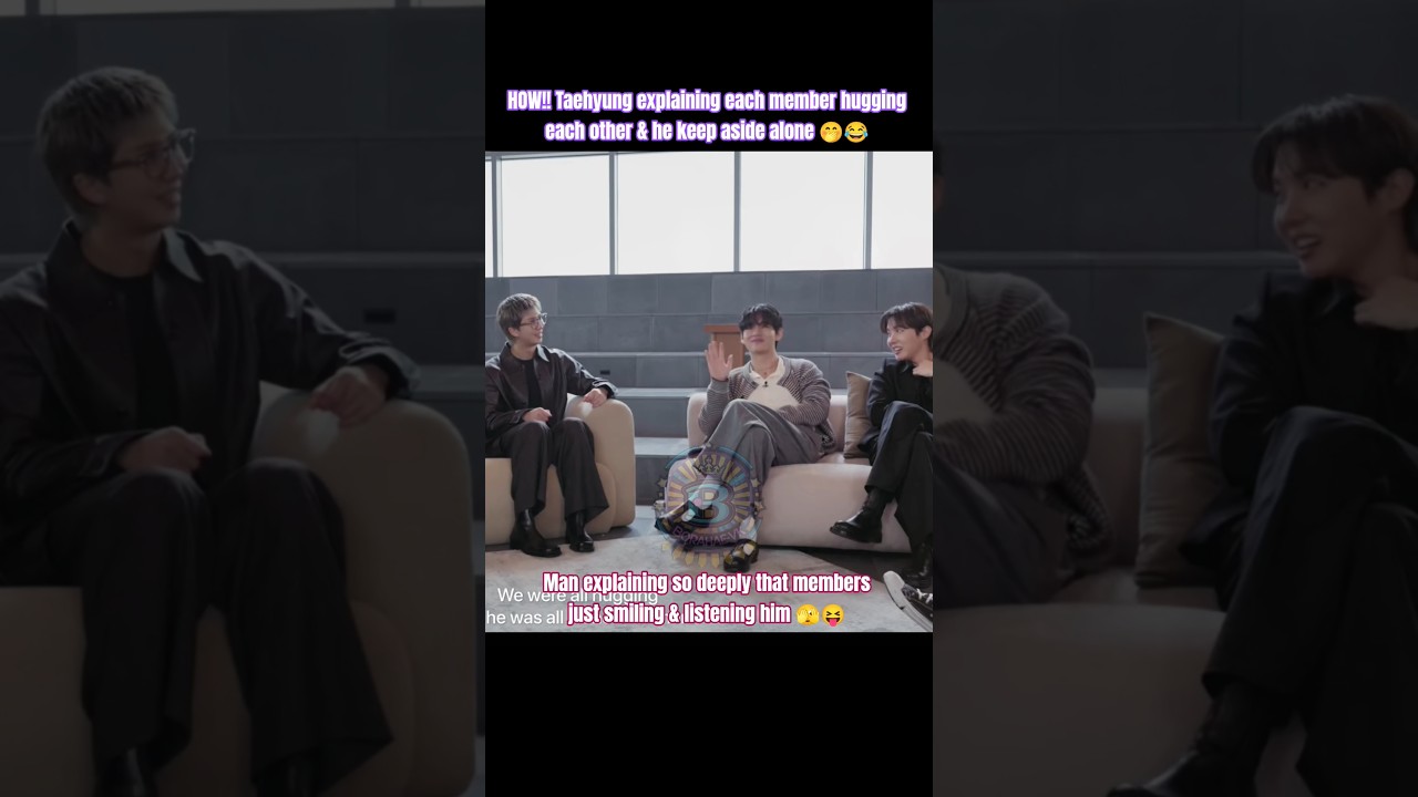 HOW!! Taehyung explaining Jin discharge theory 🤭😂😝#v