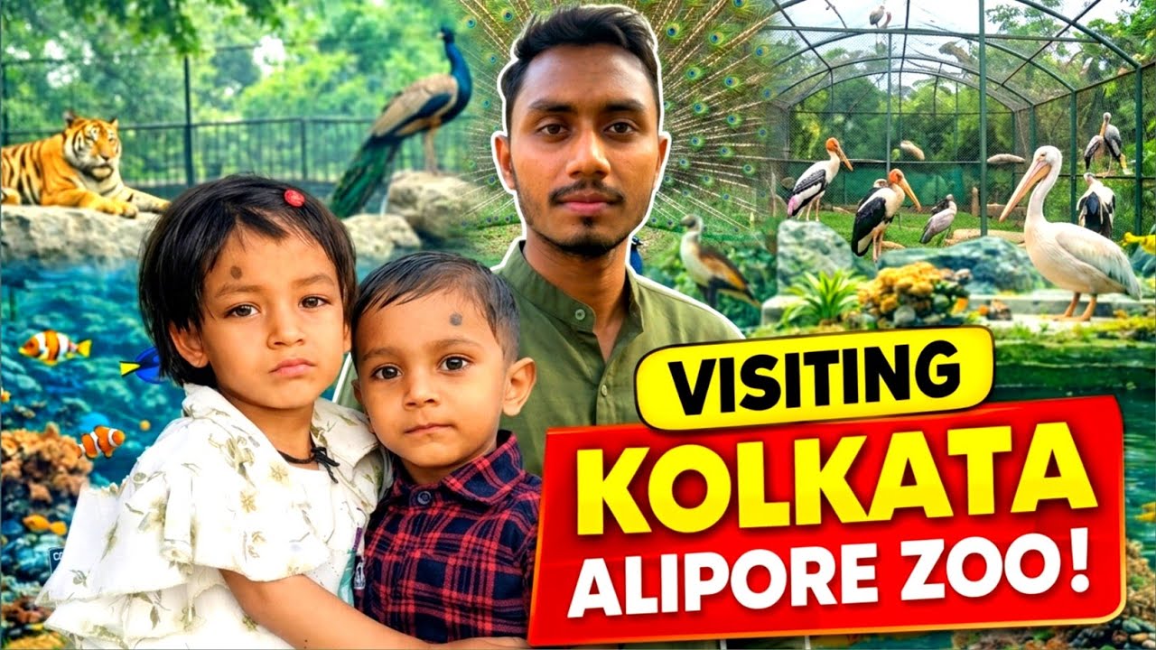 Kolkata Zoo Vlog 🐯 | Kids First Time Zoo Experience 😲