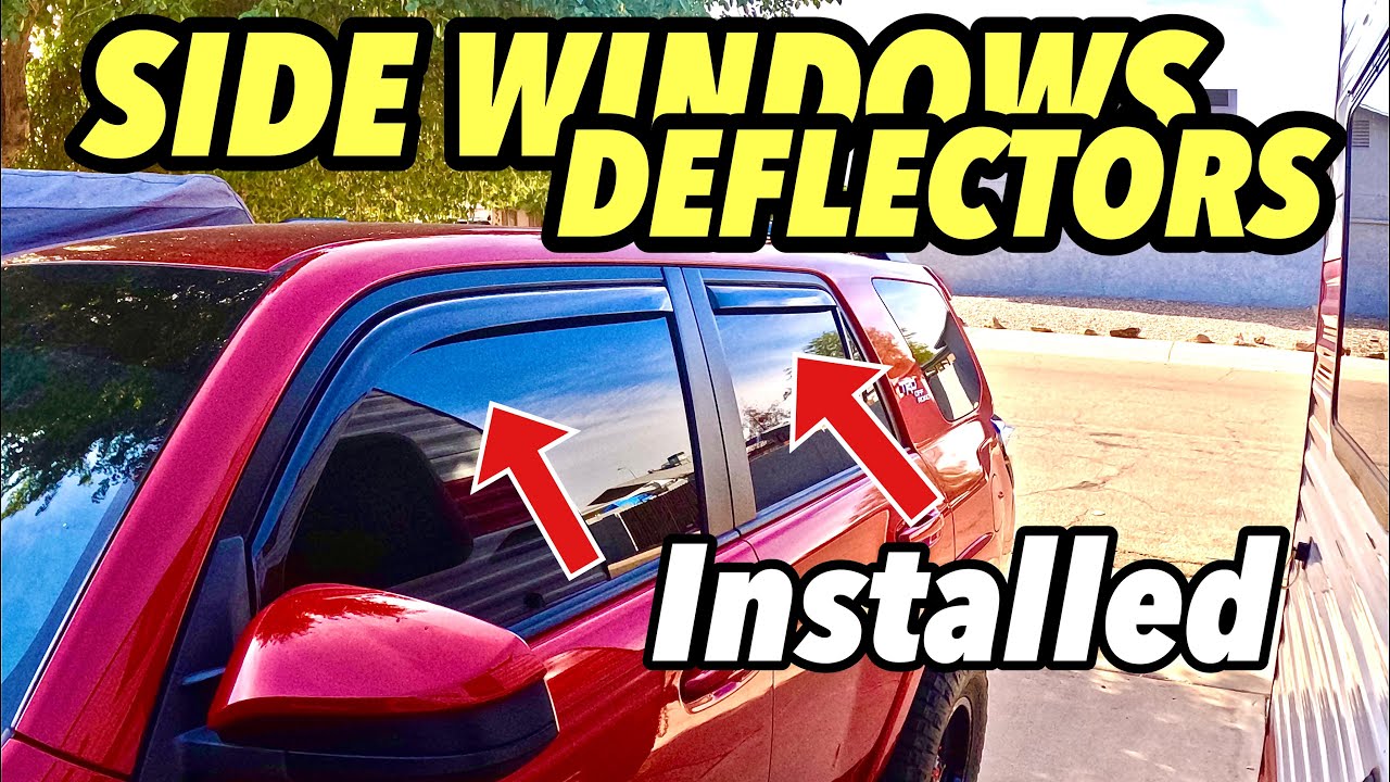 HOW TO INSTALL FLEXIBLE SIDE WINDOW DEFLECTORS ( RAIN/WIND VISORS) ON 2022 TOYOTA 4RUNNER