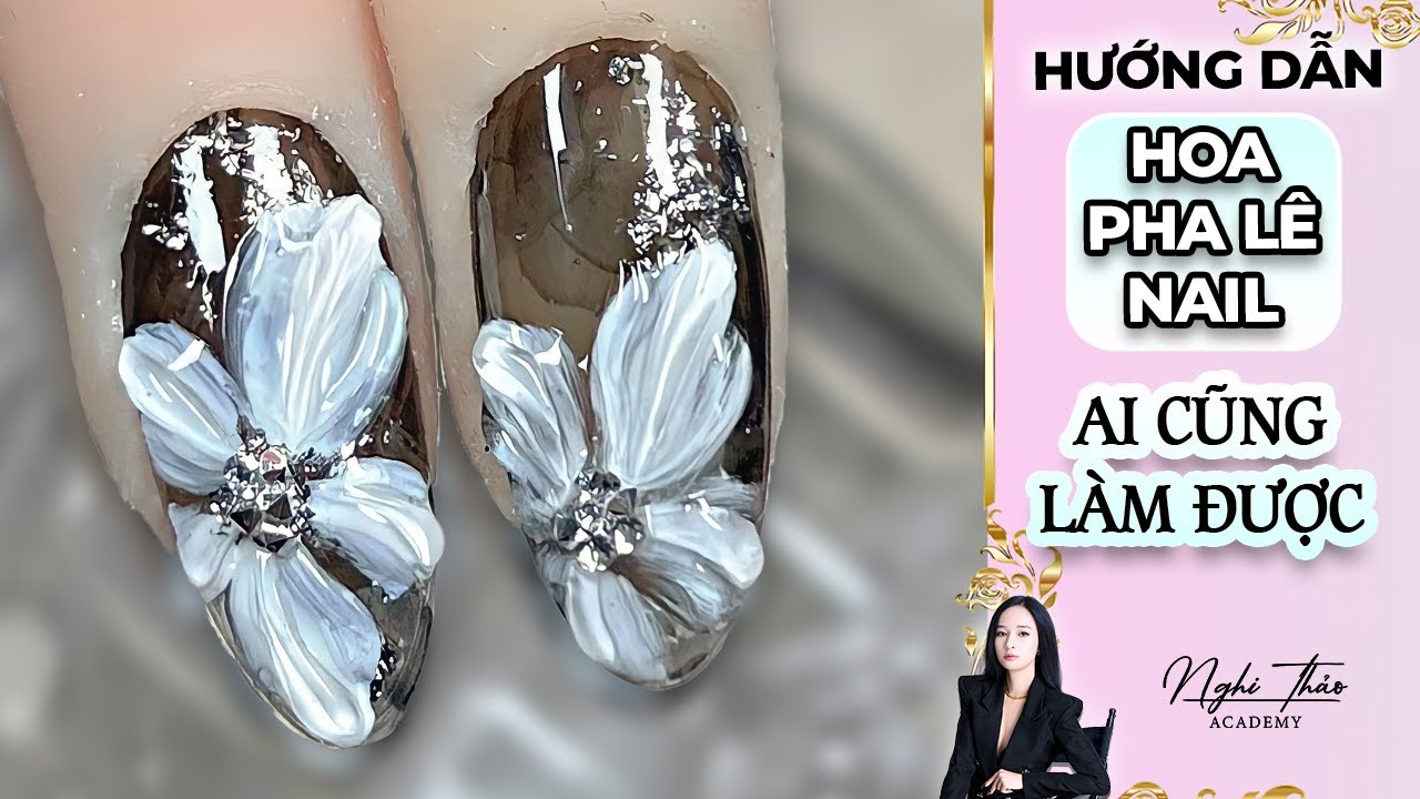 Hướng dẫn làm hoa pha lê nail ai cũng thực hiện được