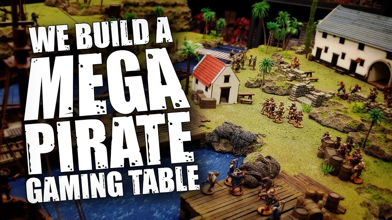 We Build A MEGA Pirate Gaming Table for Blood & Plunder!