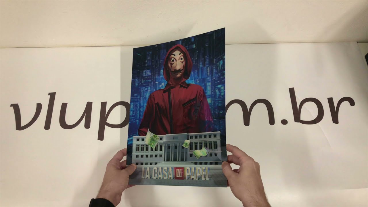 Quadro vlup 3D - La Casa de Papel