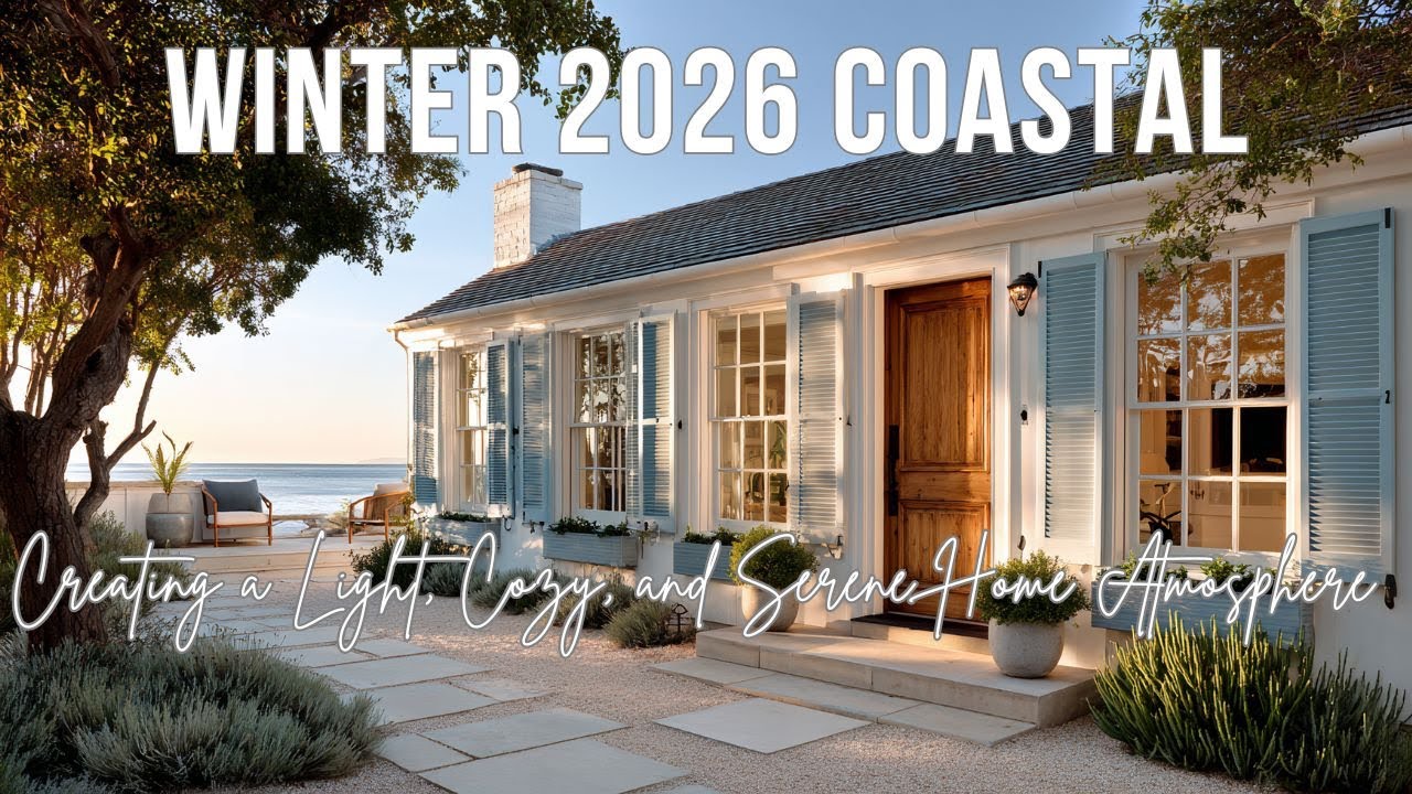 Winter 2026 Coastal Style  Creating a Light, Cozy, and Serene Home Atmosphere