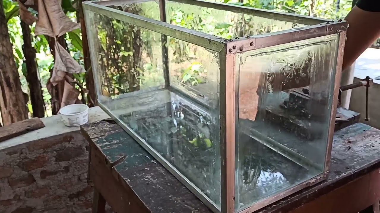 How to make an Aquarium at Home | Aluminum Frame