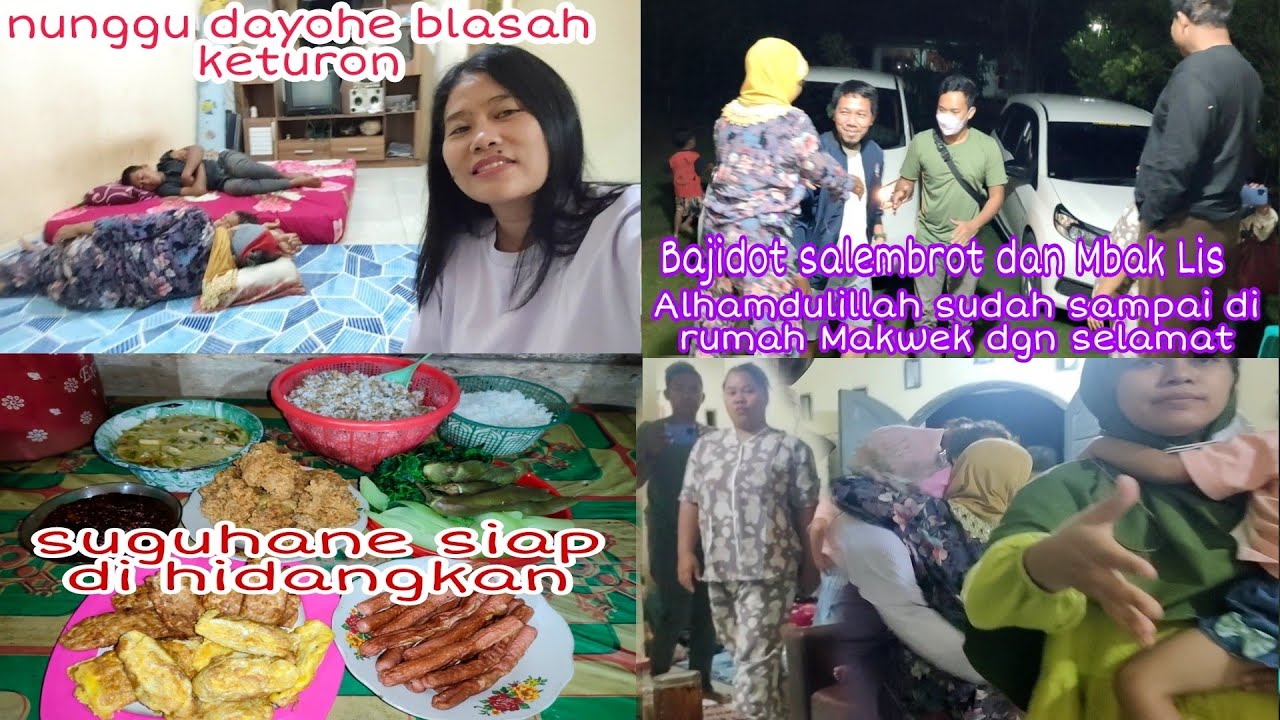 Menyiapkan suguhan buat  tamu Banyuwangi Bekasi || Alhamdulillah selamat sampai di rumah Makwek