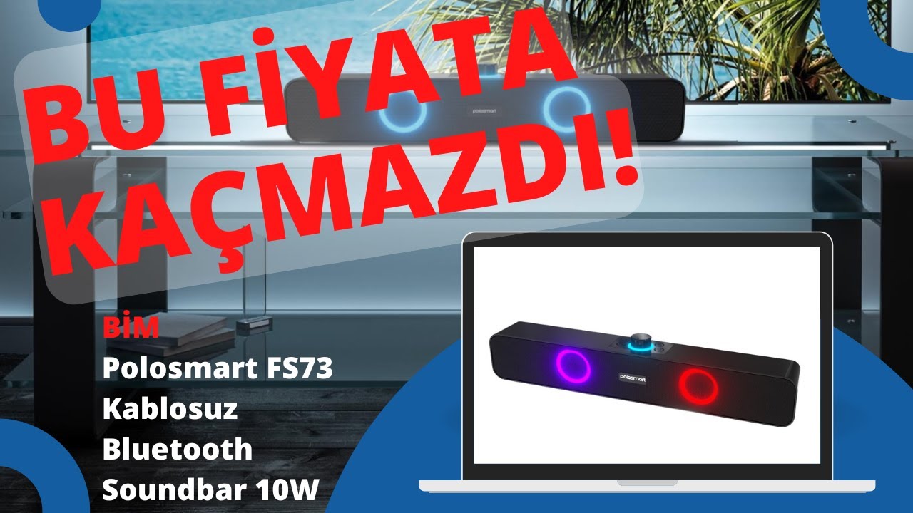 UMARIM ÇABUK BOZULMAZ! SESİ ÇOK İYİ POLOSMART FS73 BLUETOOTH SOUNDBAR #bim #uygunfiyatlı#kutuaçılımı