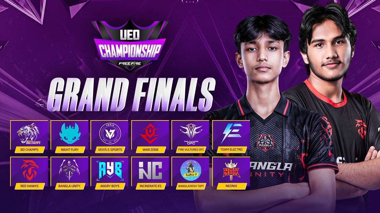 [🔴LIVE] গ্র‍্যান্ড ফাইনাল -চ্যাম্পিয়ন রাশ | UEO CHAMPIONSHIP S12 @raadvaiyt829 @RedHawksOfficials