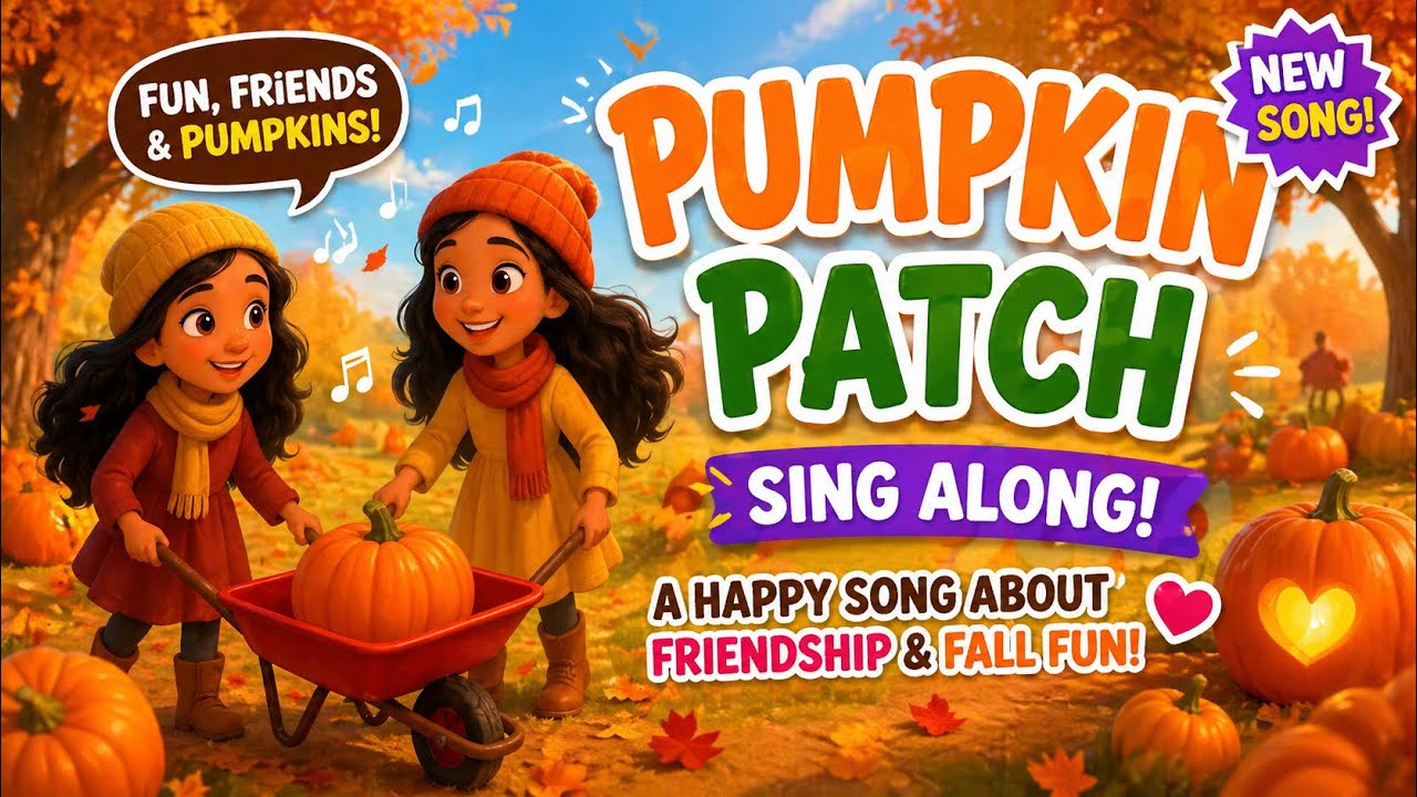 Pumpkin Patch Song 🎵 | Fun Fall Adventure for Kids | Autumn Songs for Children