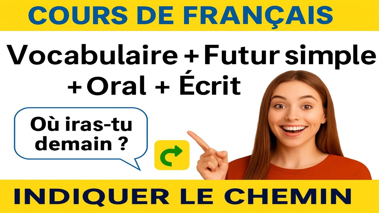 Cours de Fran&ccedil;ais : Vocabulaire, Futur Simple, Oral & &Eacute;crit | Indiquer le Chemin
