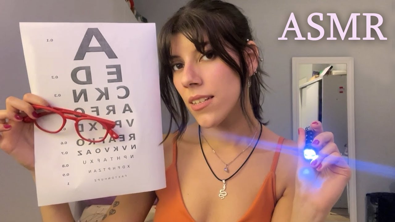 ASMR EXAMEN de la VISTA👁️| Soft Spoken | Roleplay MEDICO realista🌙 Español Argentina