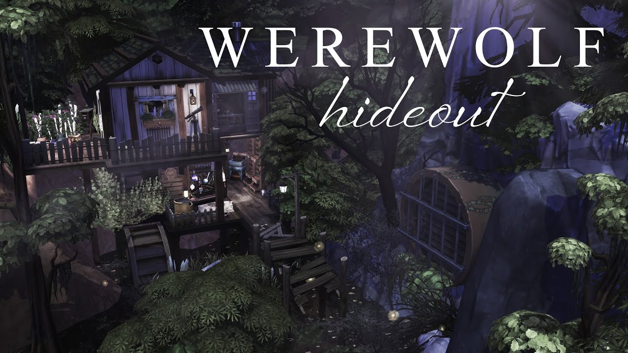🌛 WEREWOLF HIDEOUT 🐺 | What is the EA Creator Network? | The Sims 4 speed build | No CC
