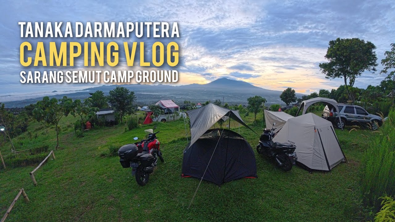 CAMPING VLOG | MOTOCAMP DENGAN VIEW GUNUNG 360° | SARANG SEMUT CAMP GROUND #CAMPING #MOTOCAMP