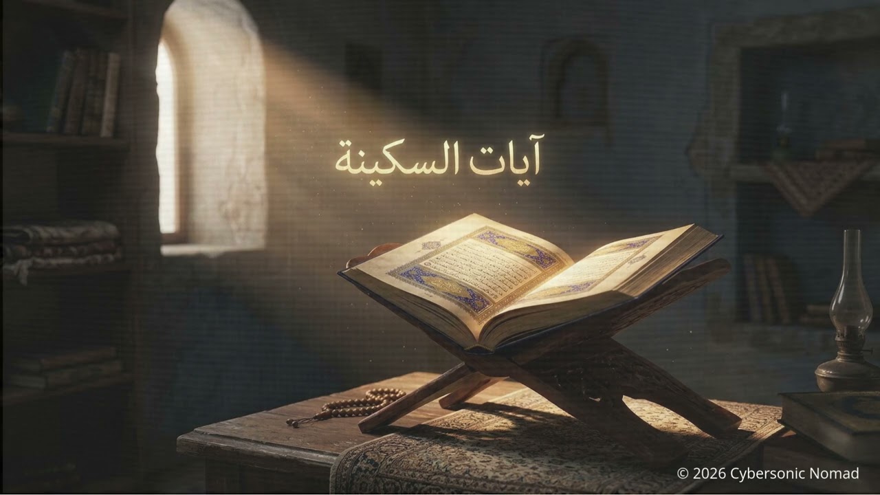 آيات السكينة   أنشودة هادئة جداً لعلاج القلق والتوتر