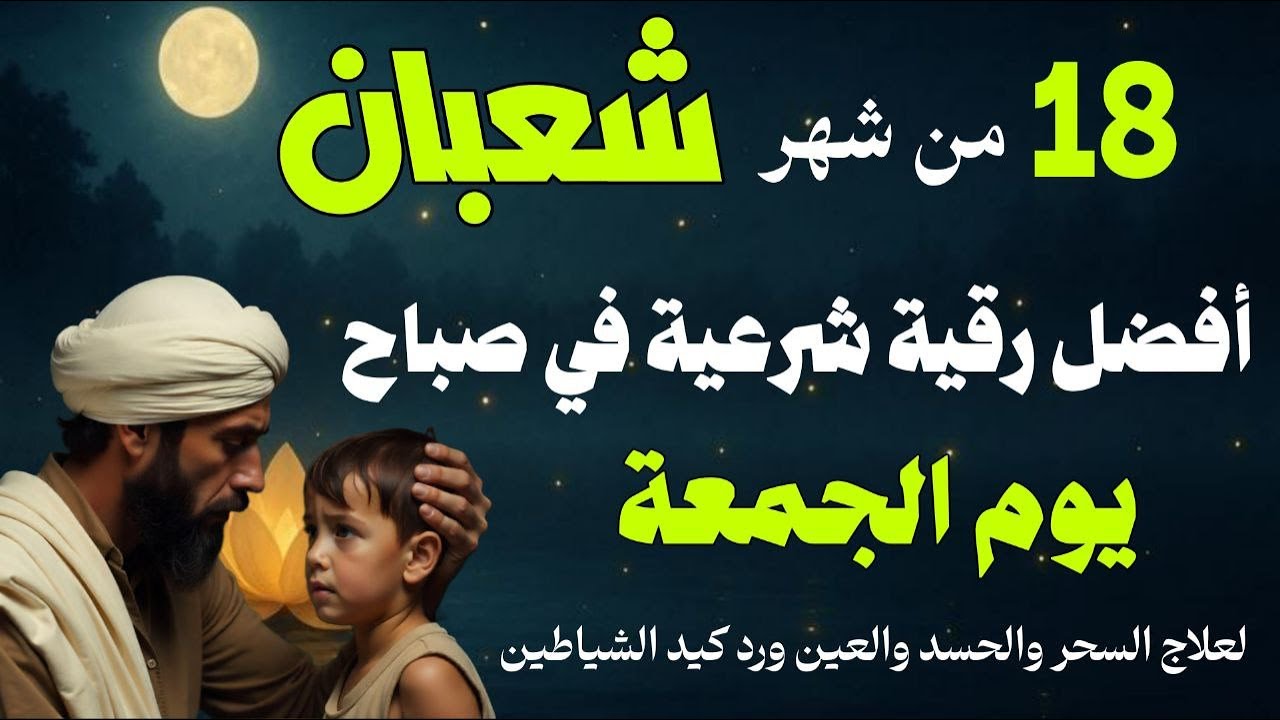 أفضل رقية شرعية في صباح يوم الجمعة- 18من شهر شعبان لعلاج الحسد والسحر والعين وتحصين البيت والأولاد