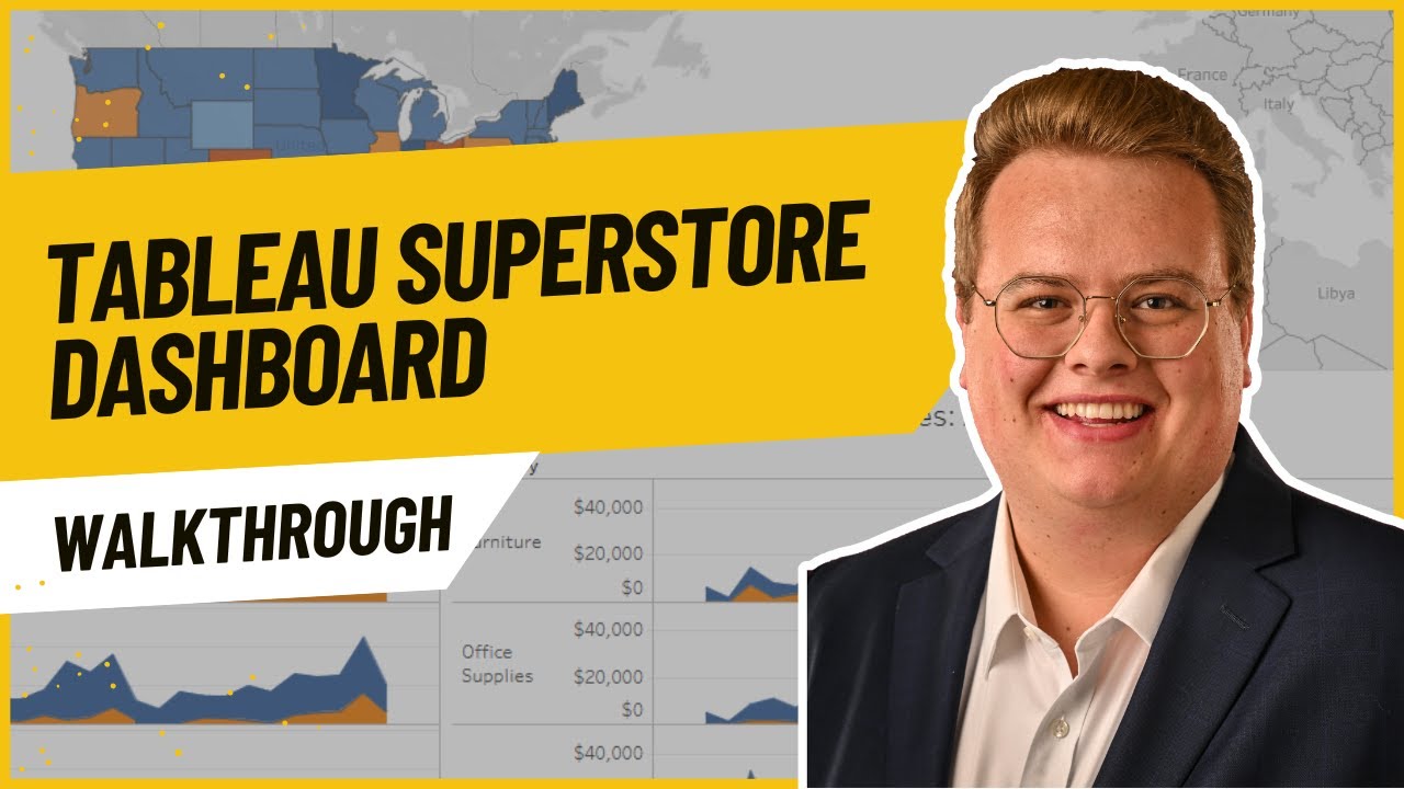 Обзор панели управления Tableau Superstore