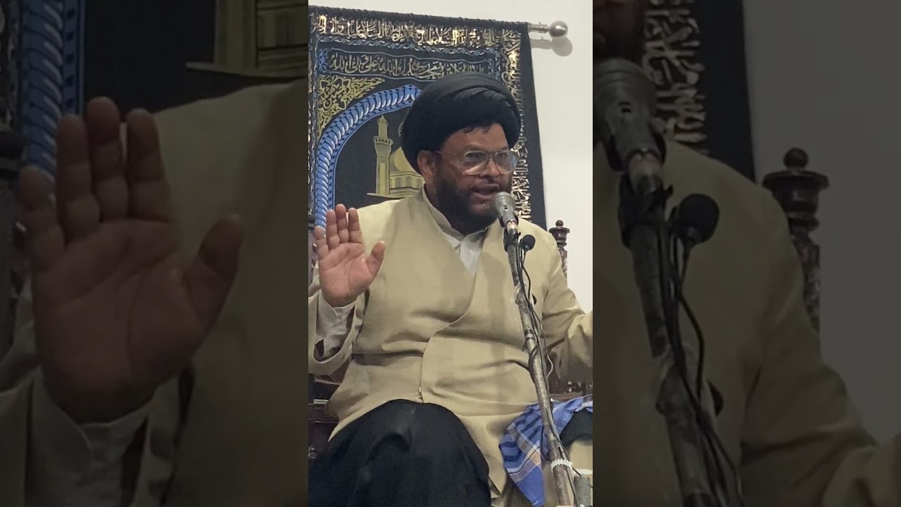Aali jb Maulana SABEEHUL HUSSAIN sb Qibla nayab sadr Tanzeemul Makatib MAJLIS ko khitaab karte hue.