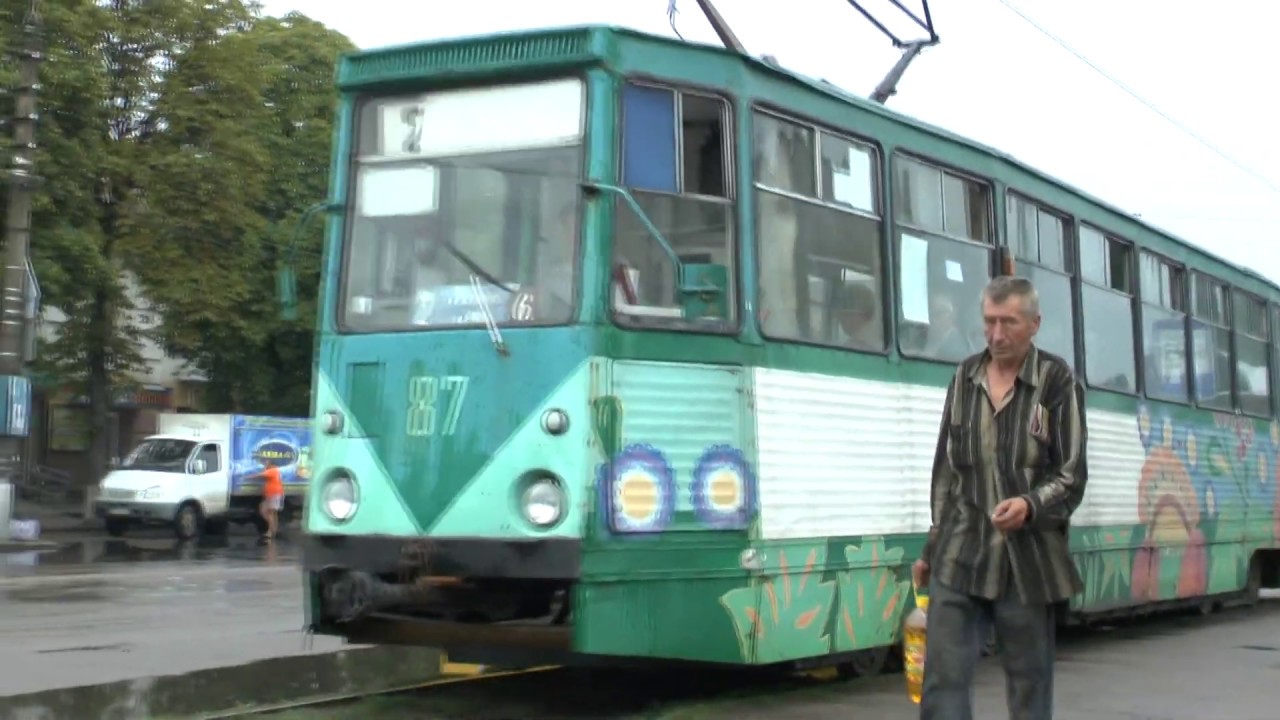 KONOTOP UKRAINE TRAMS FILMED BY DAVE SPENCER AUGUST 2019