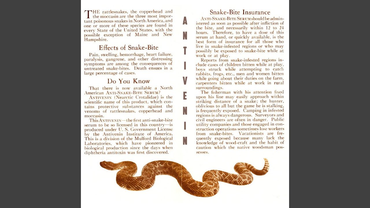 Antivenin