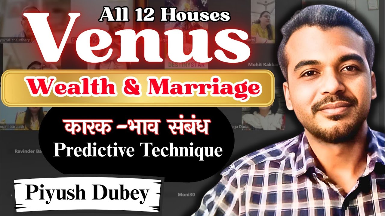 Venus In All Houses Marriage,  Spouse & Money by Dr Piyush Dubey Sir