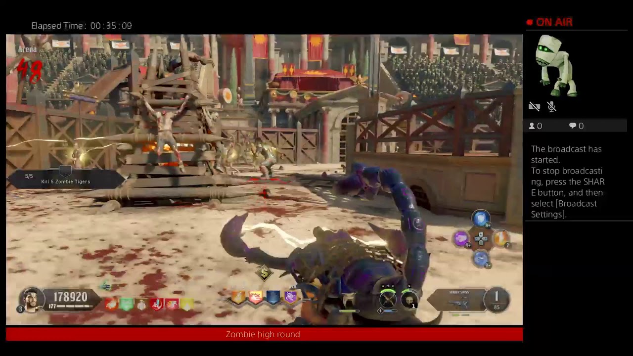 Black ops 4 zombies ix high round 40 + with immunity fire