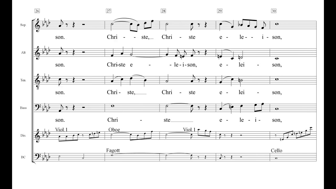 Messa di Gloria Puccini Nr. 1 Kyrie Einstudierung Sopran