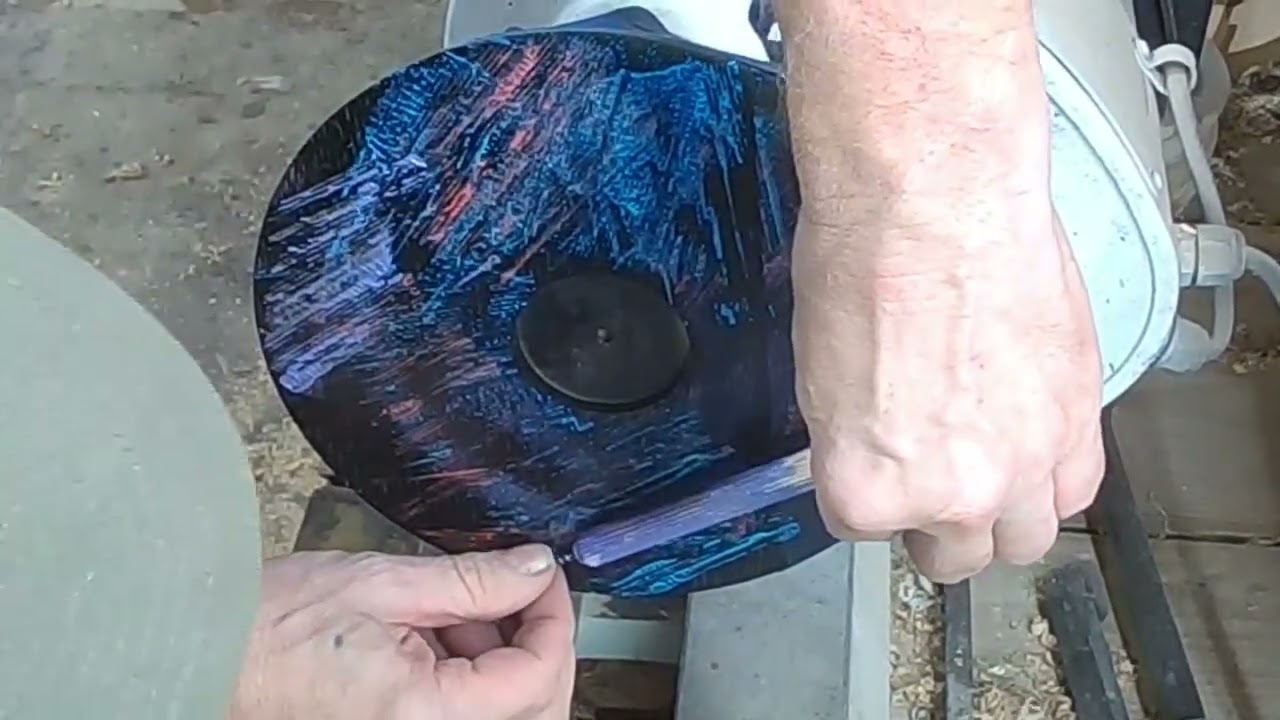 Woodturning A Painted Hickory Bowl - Dowel Pin Technique