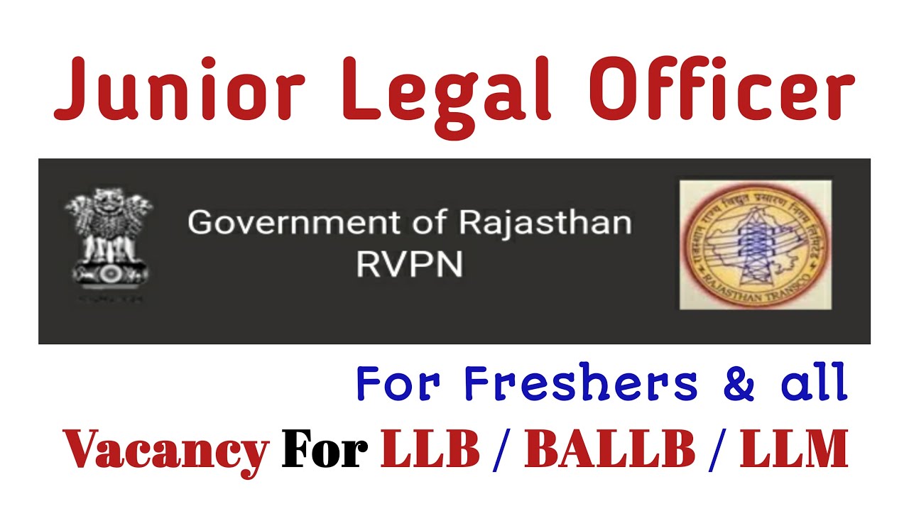 Junior legal officer on RVPL || llb jobs || syllabus & exam pattern || legal jobs 2021 || govt jobs