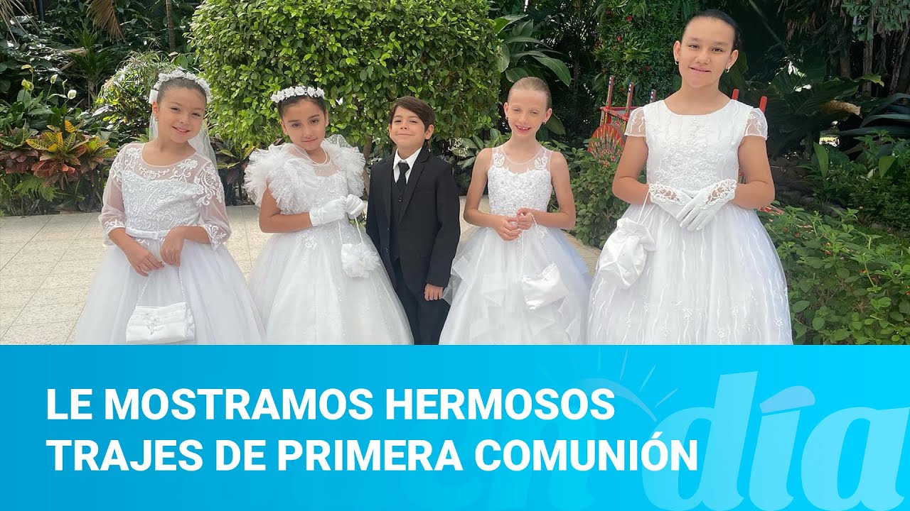 Le mostramos hermosos trajes de primera comunión