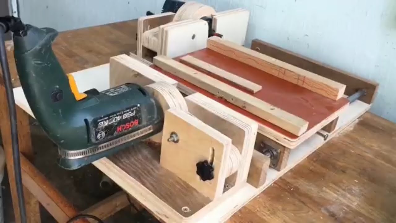 DIY milling and drilling machine with sliding table