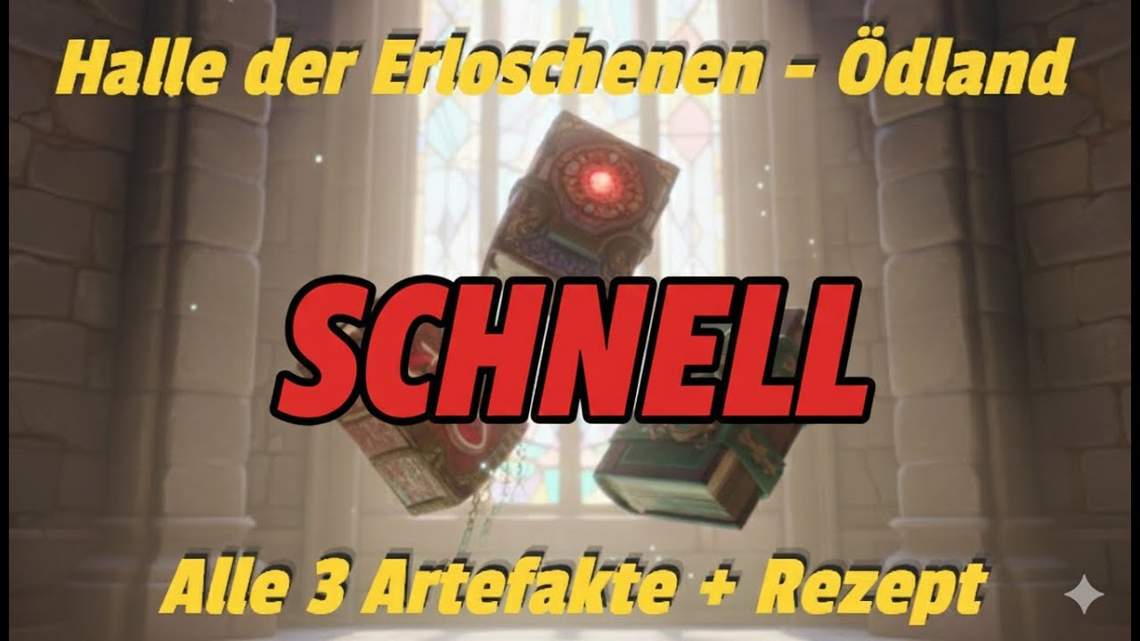 Enshrouded I Halle der Erloschenen (&Ouml;dland) &ndash; Alle 3 Artefakte & Rezept (kurz)