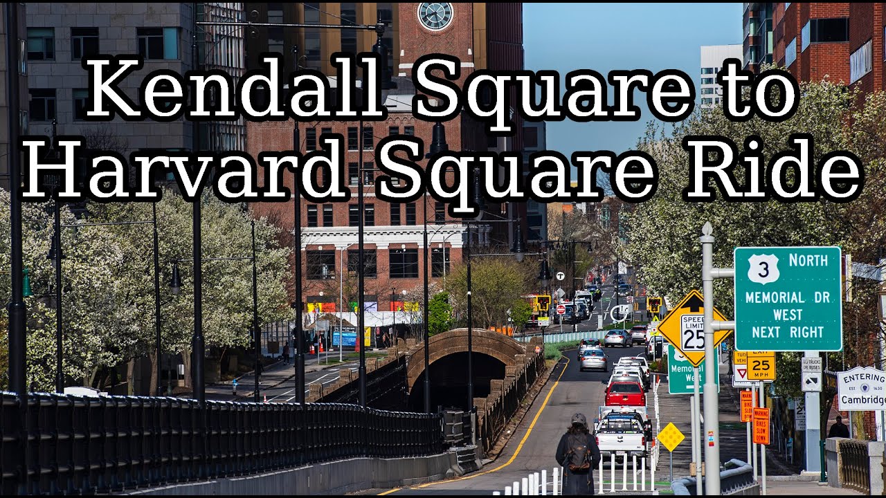 Spring Sunrise Ride- Kendall Square to Harvard Square Cambridge Massachusetts.