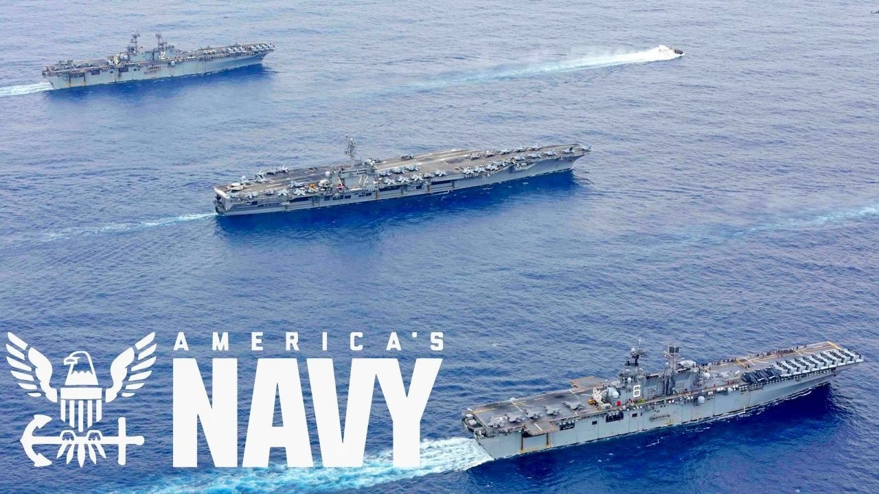 ВМС США: авианосцы во время крупномасштабных военных учений в Филиппинском море.