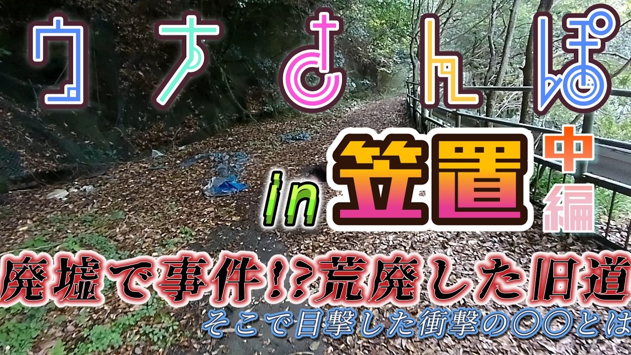 【廃ホテルに繋がる旧道歩いてみた】ウナさんぽ in笠置 中編【A.I.VOICE2 音街ウナ実況】