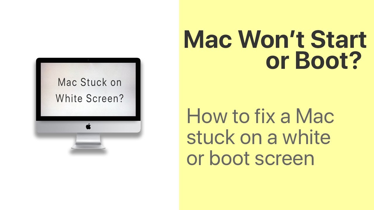 Как исправить белый экран на Mac