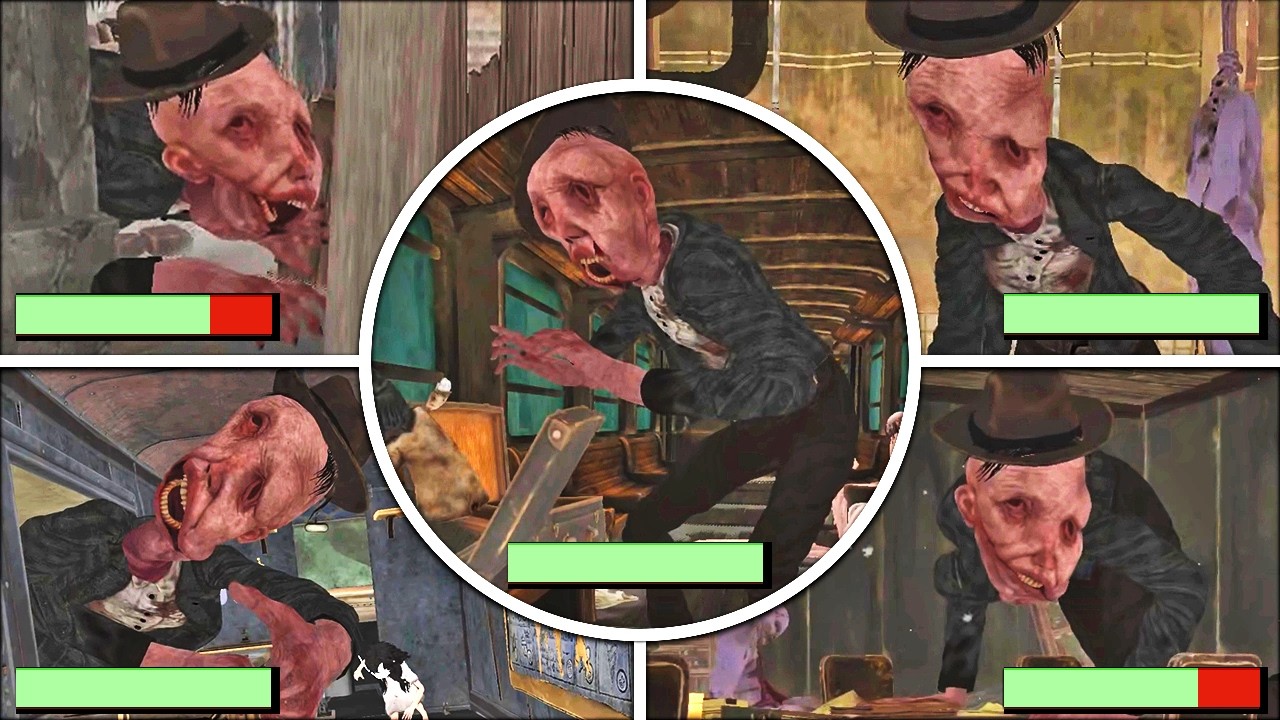 Reanimal - All THE SNIFFER Scenes in BRIGHT Mode With Healthbars