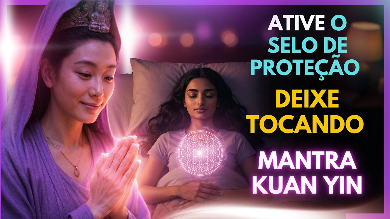 Mantra de Kuan Yin + Selo de Prote&ccedil;&atilde;o Noturna 🛡️🕊️ | Deixe Tocando e Durma em Paz ✨