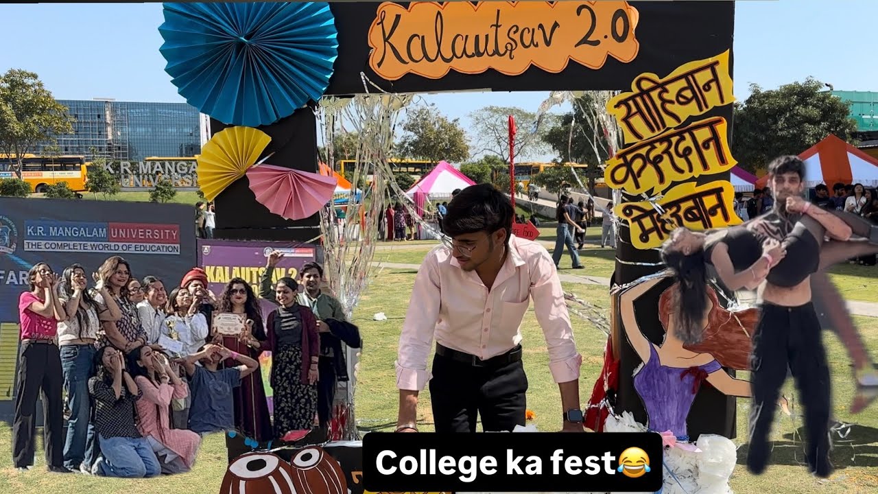 Hmare college main hua fest 🎉😂|#viral #vlog #college #CollegeLife #CollegeVlog