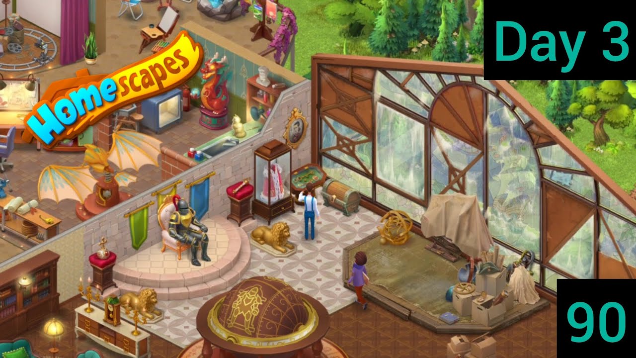Homescapes Part 90 – Day 3 👑 Throne Repair & Dais Renovation Begins 🛠️